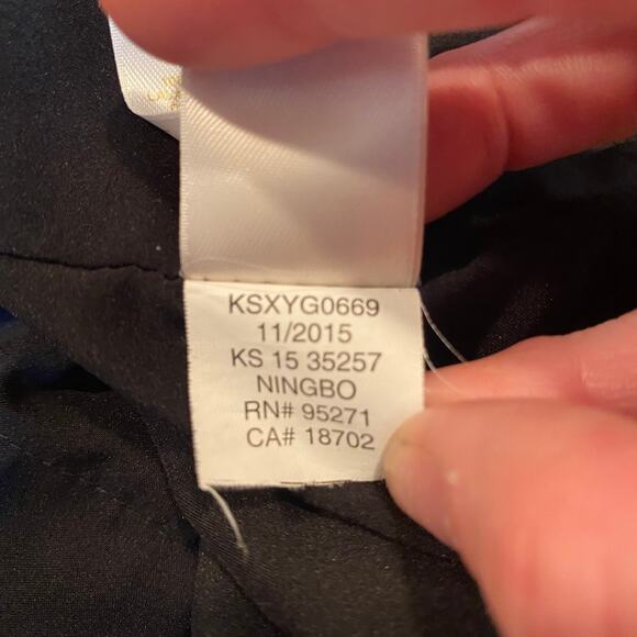 Kate Spade Black & White Striped Bow Dress Size 152 / 12Y - Picture 10 of 11